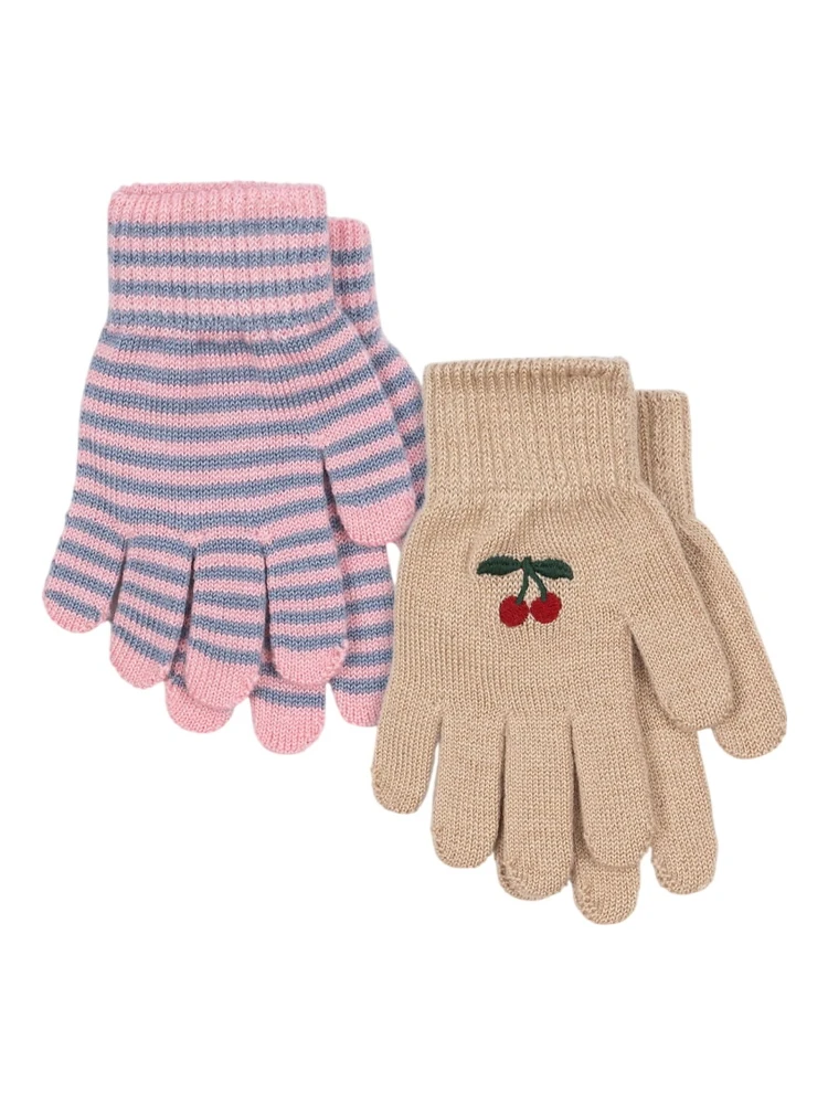 SET 2 PAIRS OF GLOVES