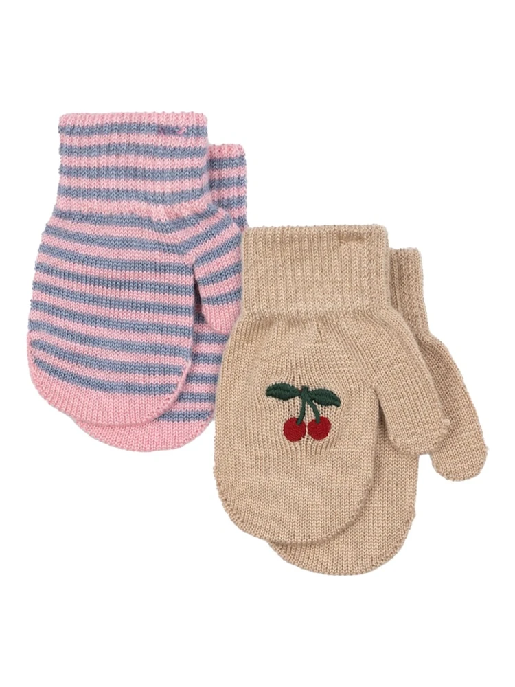 SET 2 PAIRS OF GLOVES