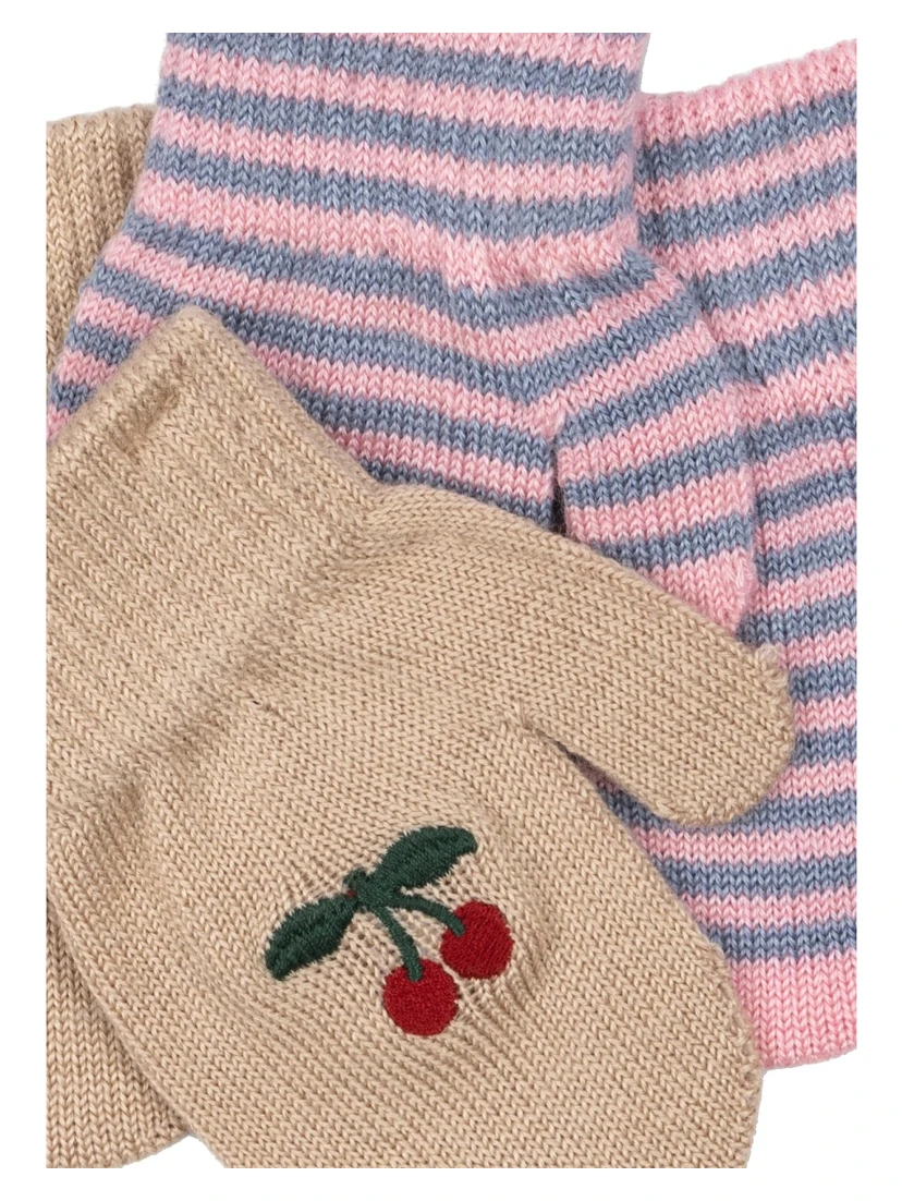 SET 2 PAIRS OF GLOVES