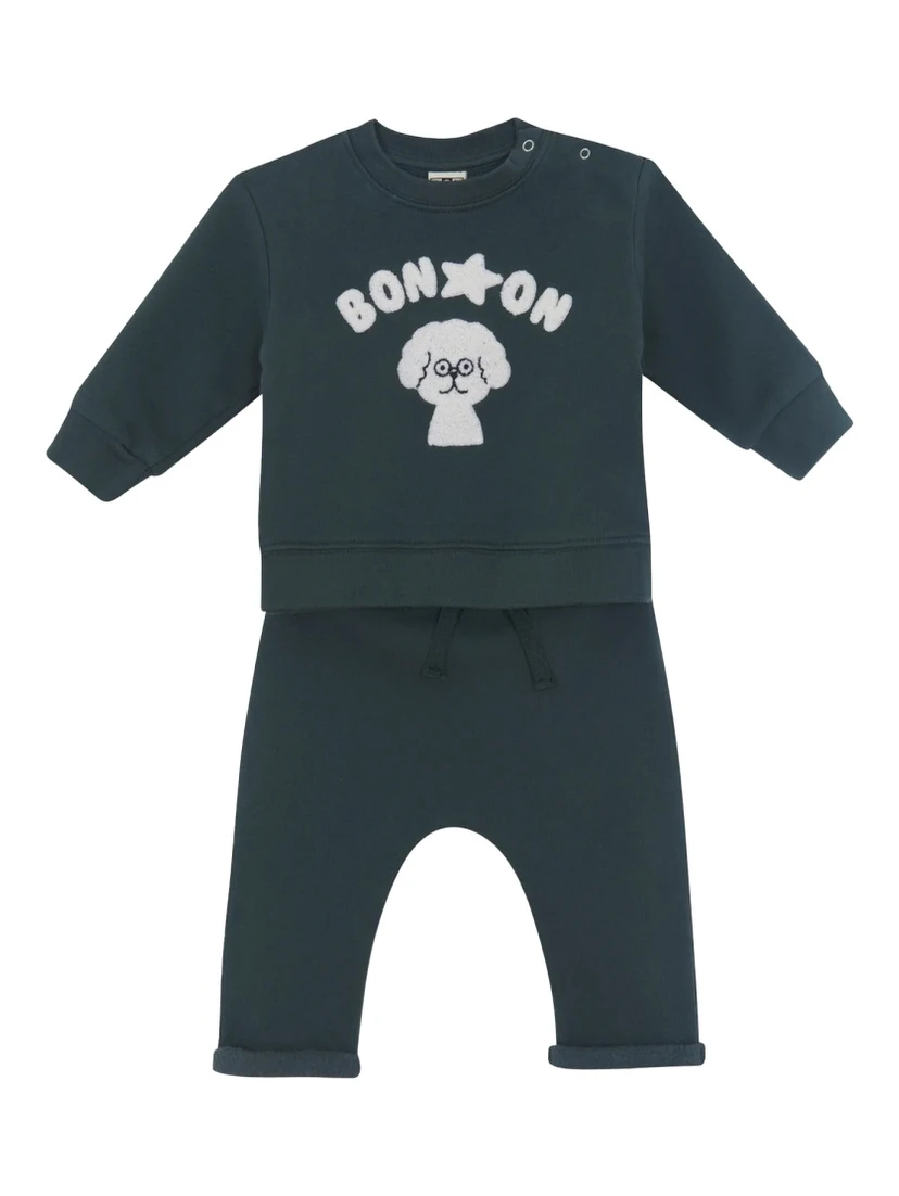 "ENSMILY POODLE" PANTS AND SHIRT SET