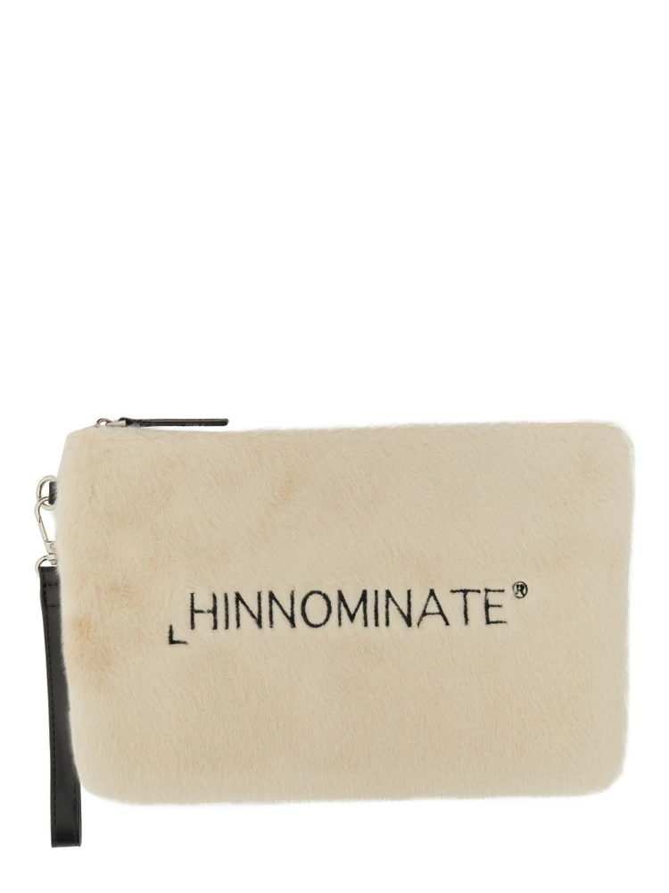 CLUTCH BAG WITH LOGO