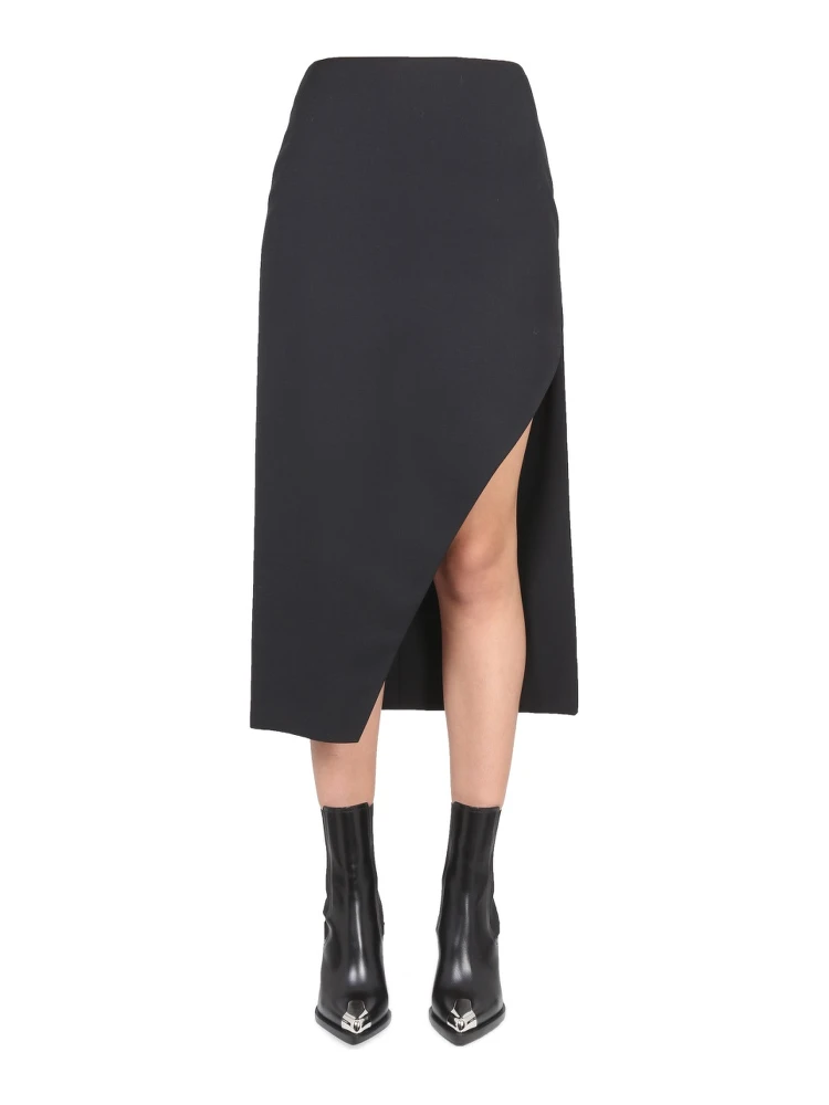 WOOL AND MOHAIR SKIRT