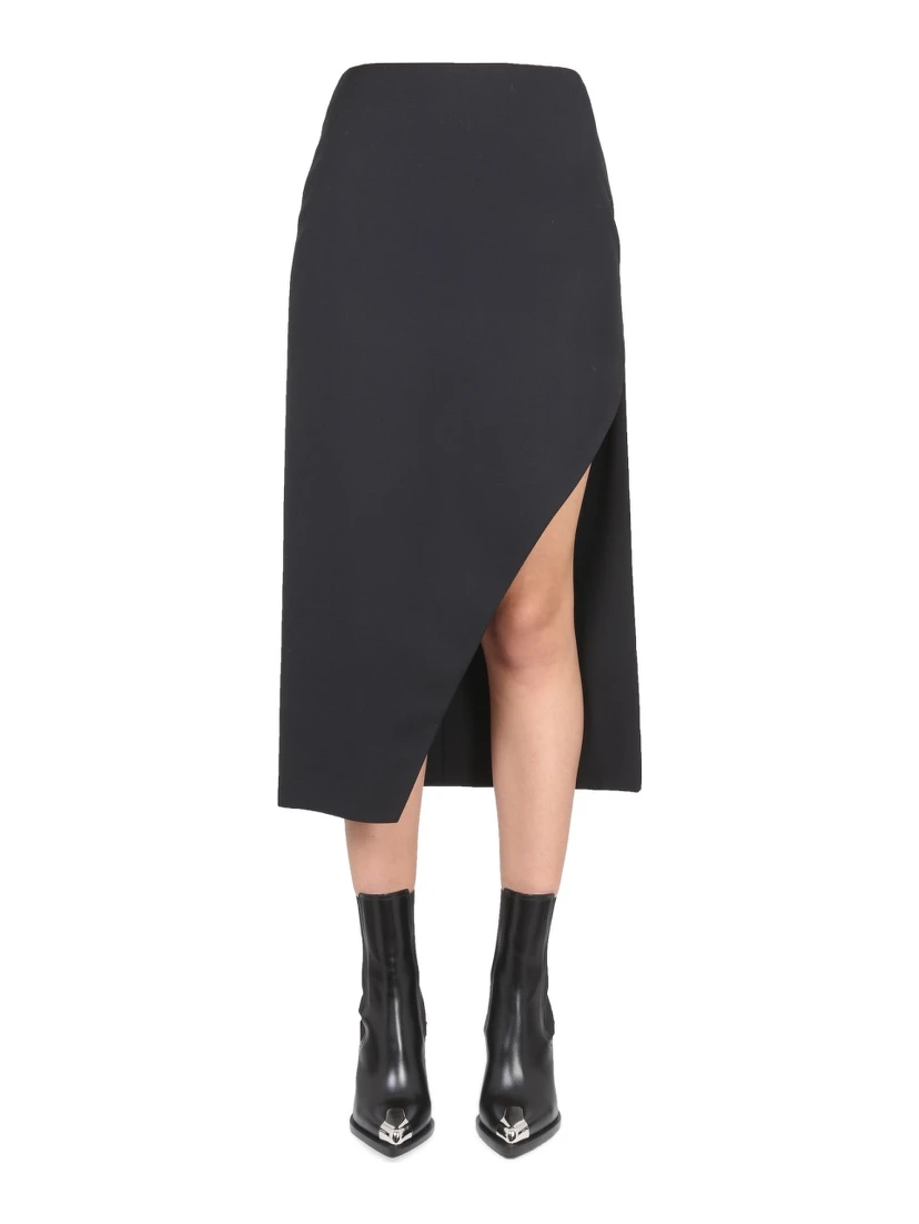 WOOL AND MOHAIR SKIRT