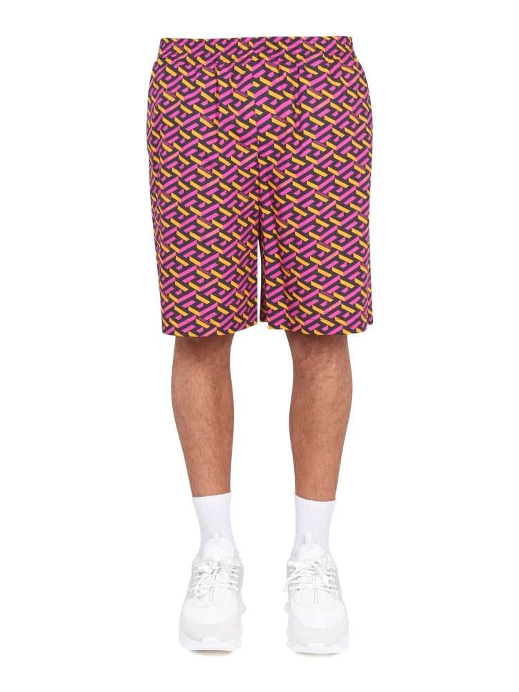 SHORTS WITH LA GRECA PRINT