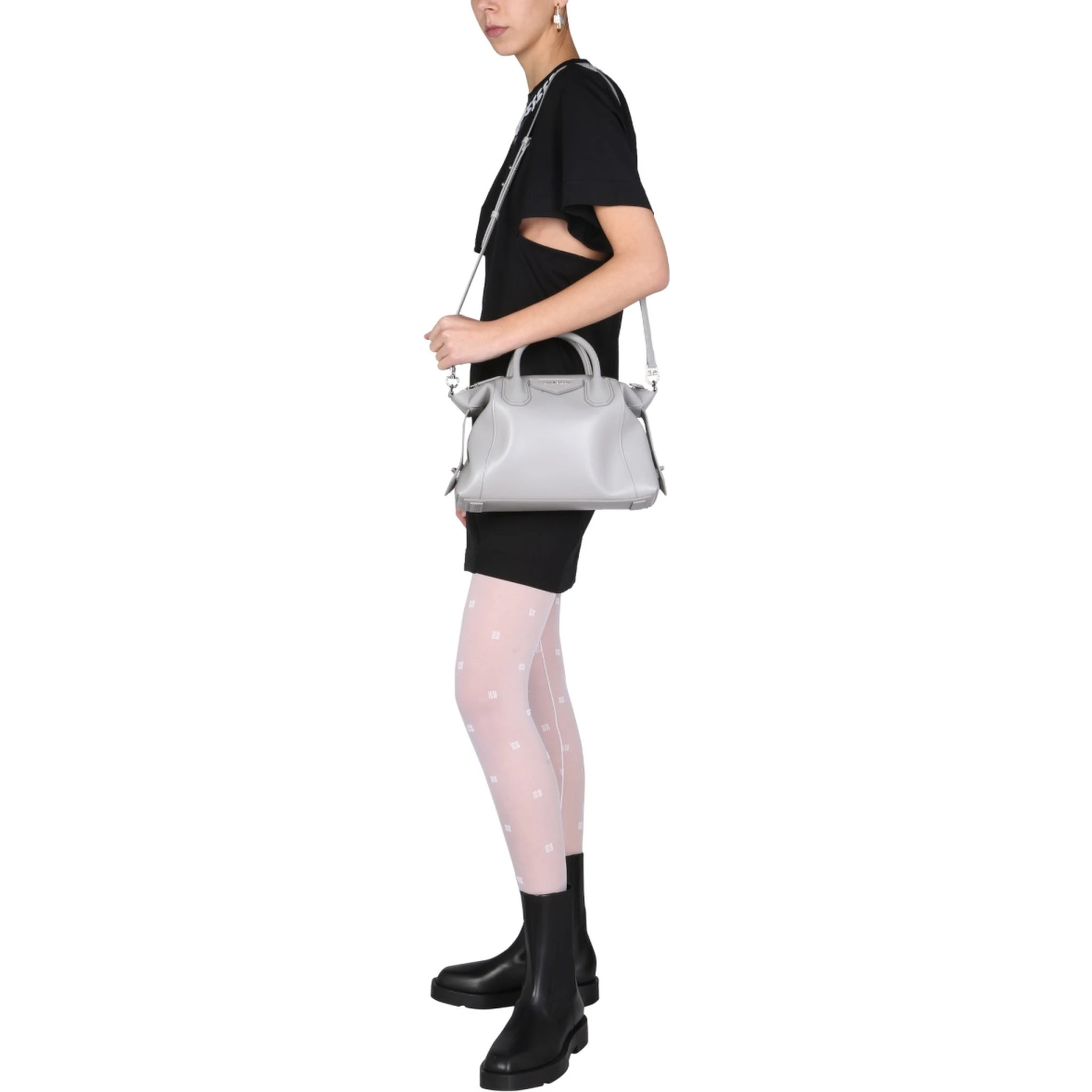 DRESS WITH 3D "CHAIN" PRINT