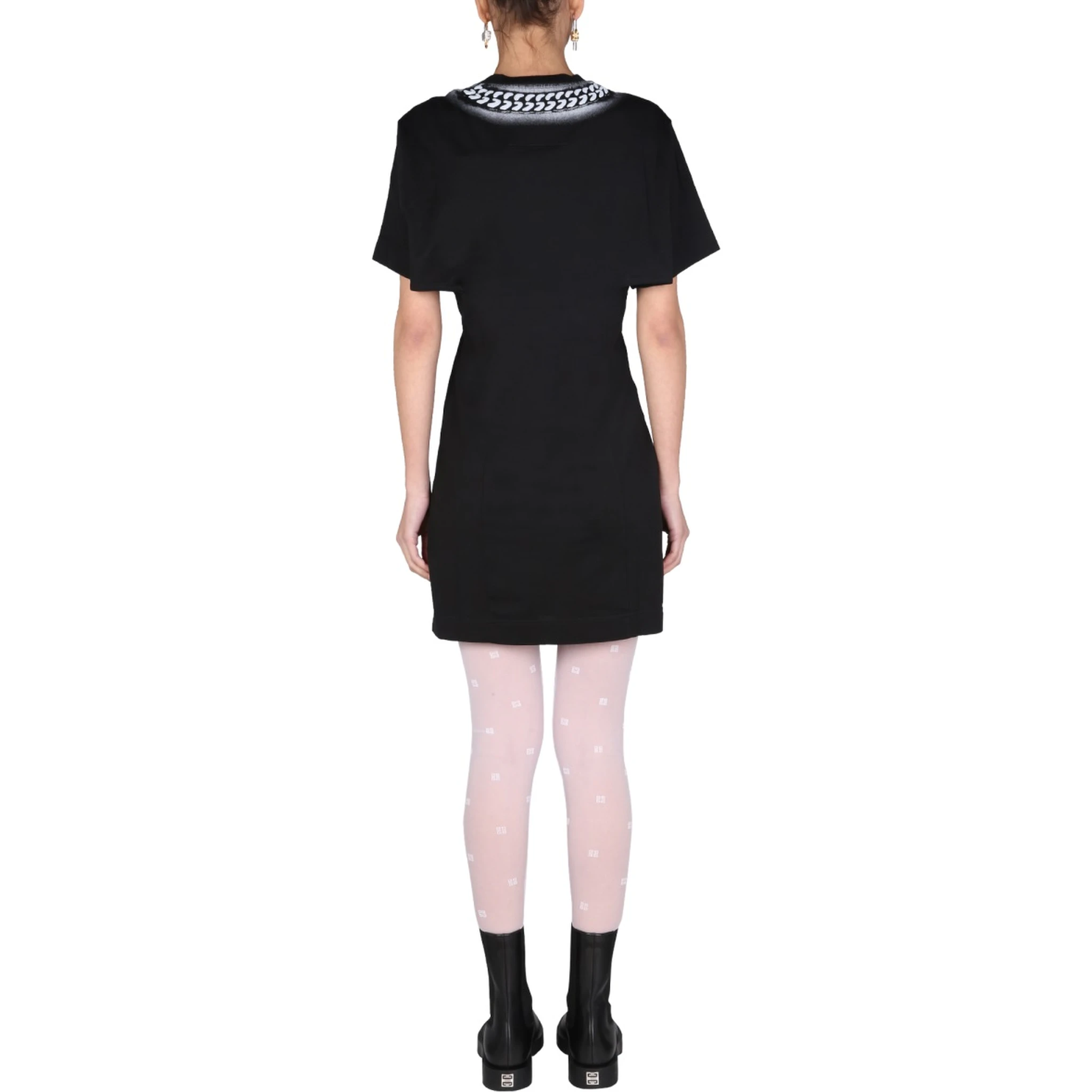 DRESS WITH 3D "CHAIN" PRINT