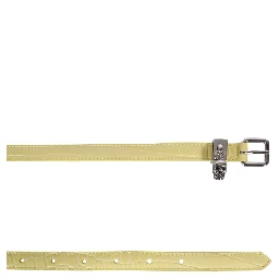 DOUBLE BELT WITH SKULL AND PAVÈ