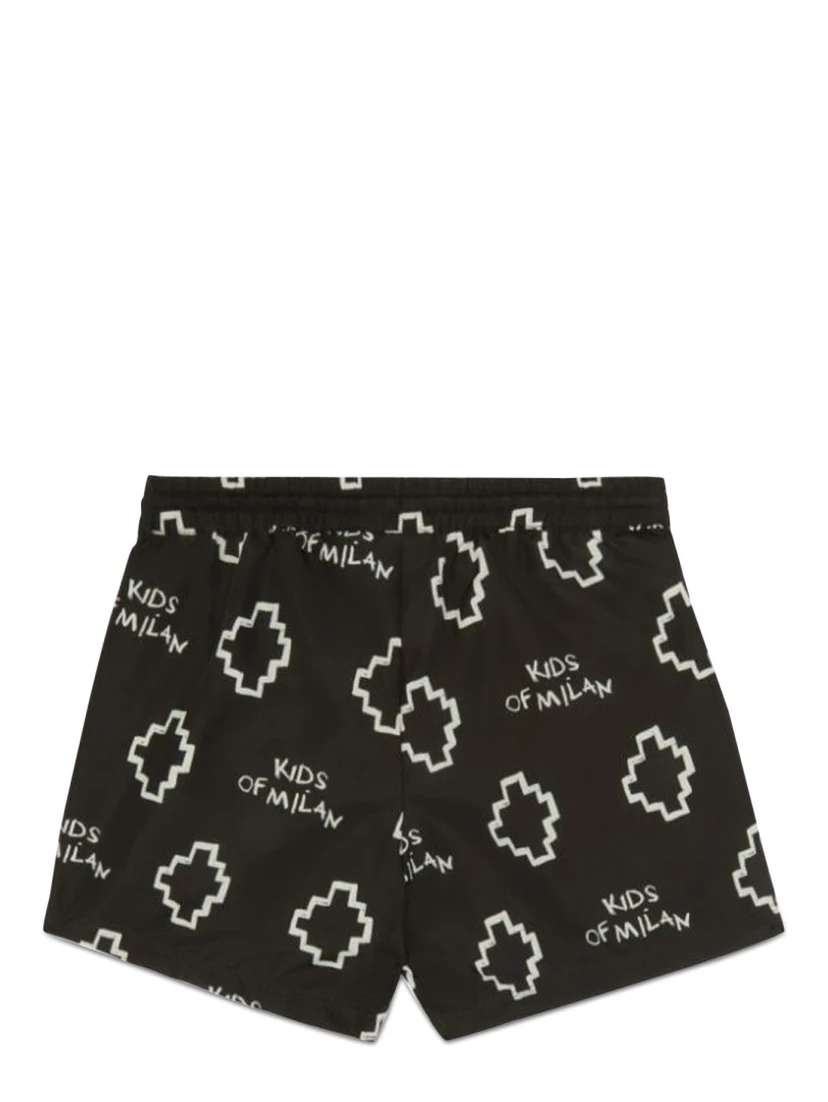 BASIC LOGO AOP BEACHWEAR SHOR