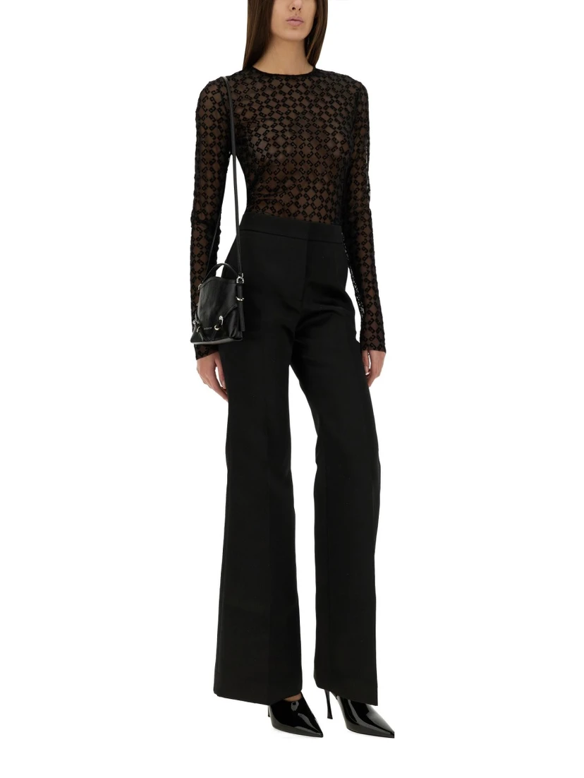 MONOGRAM TULLE BODYSUIT