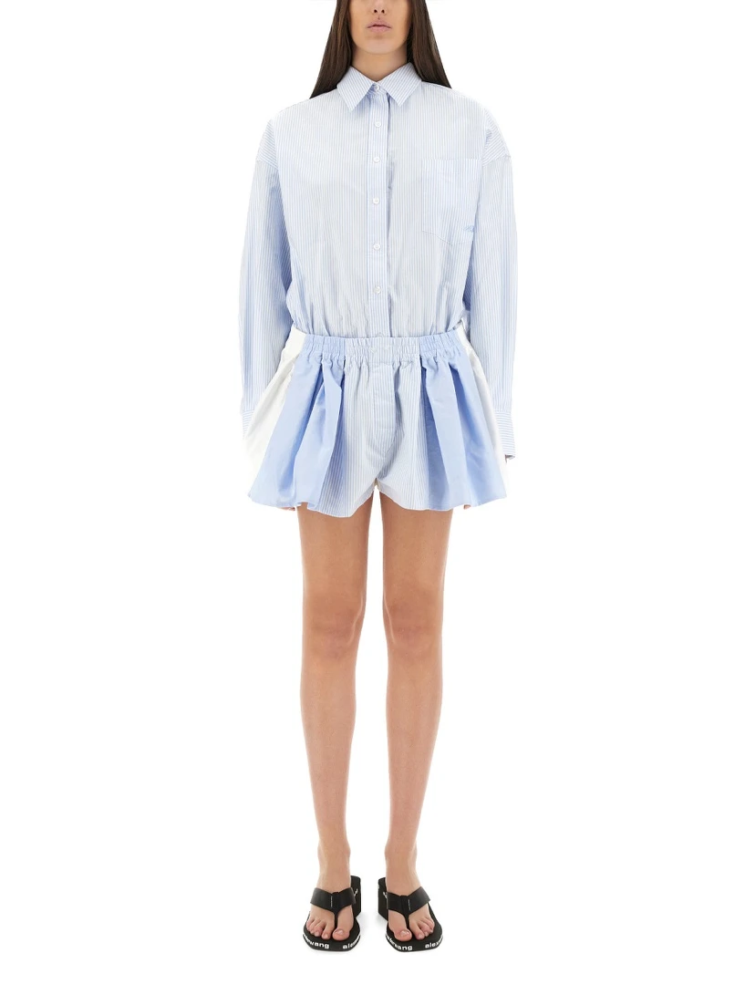 SHORT STRIPED OVERALLS