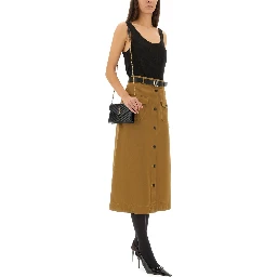MIDI SKIRT WITH BUTTONS
