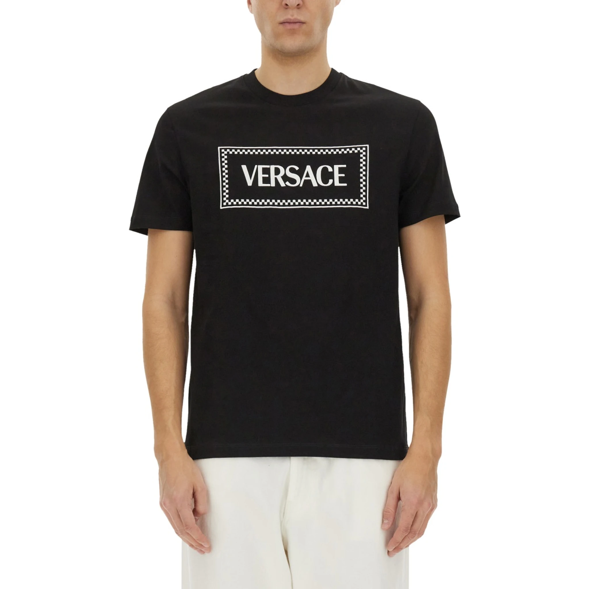 T-SHIRT WITH '90S VINTAGE EMBROIDERED LOGO