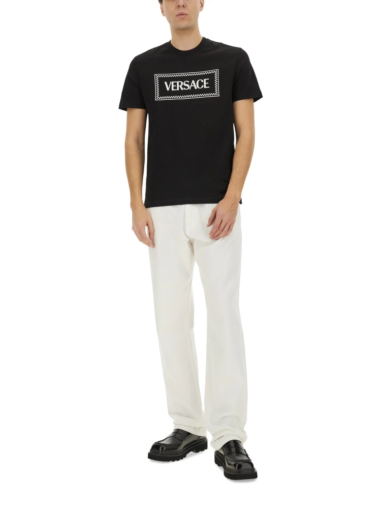 T-SHIRT WITH '90S VINTAGE EMBROIDERED LOGO alternative