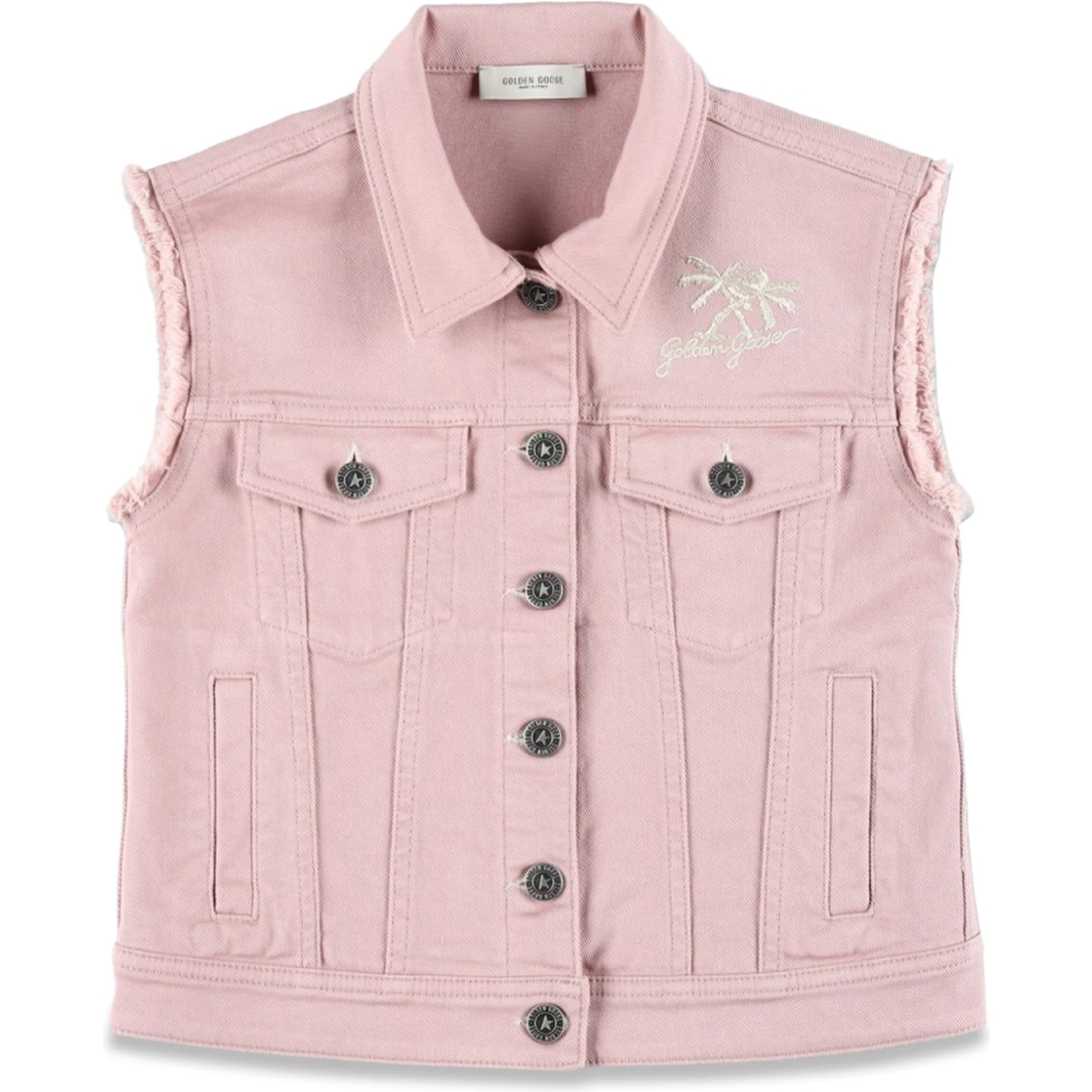 SLEEVELESS DENIM VEST