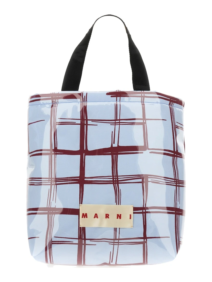 COATED CANVAS TOTE BAG