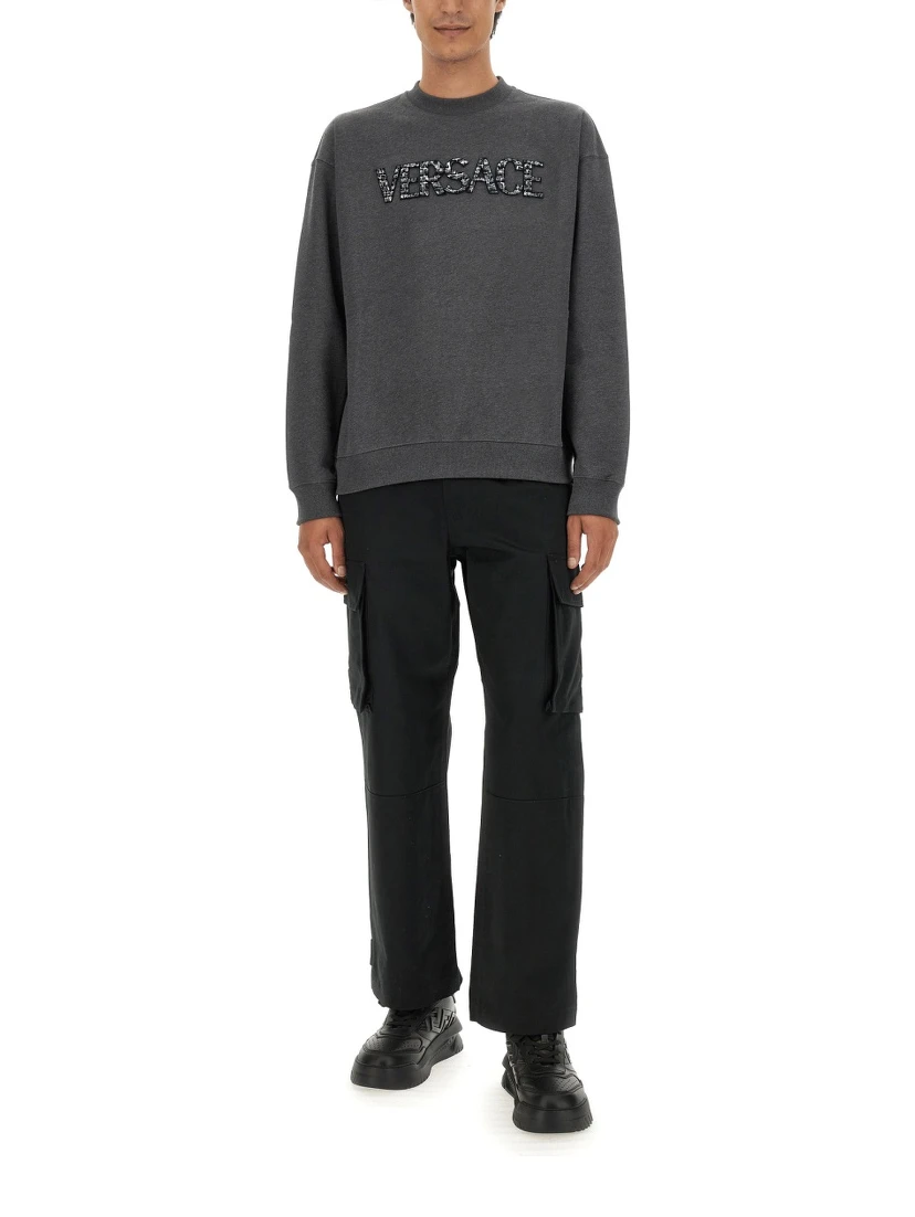 SWEATSHIRT WITH CROCODILE LOGO