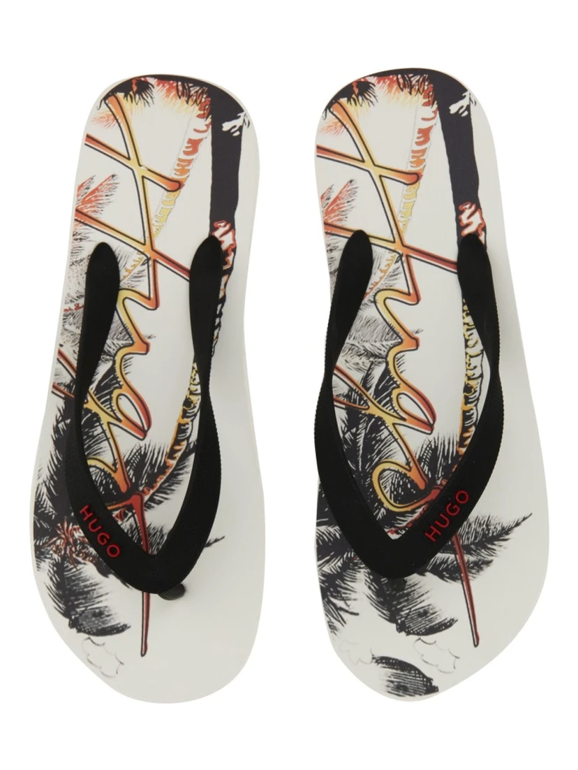 SLIDE SANDAL WITH PRINT