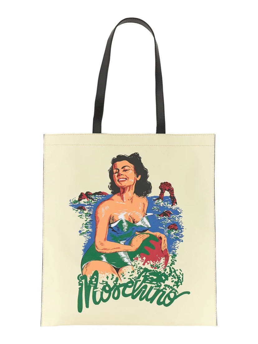 HAWAIIAN PRINT TOTE BAG