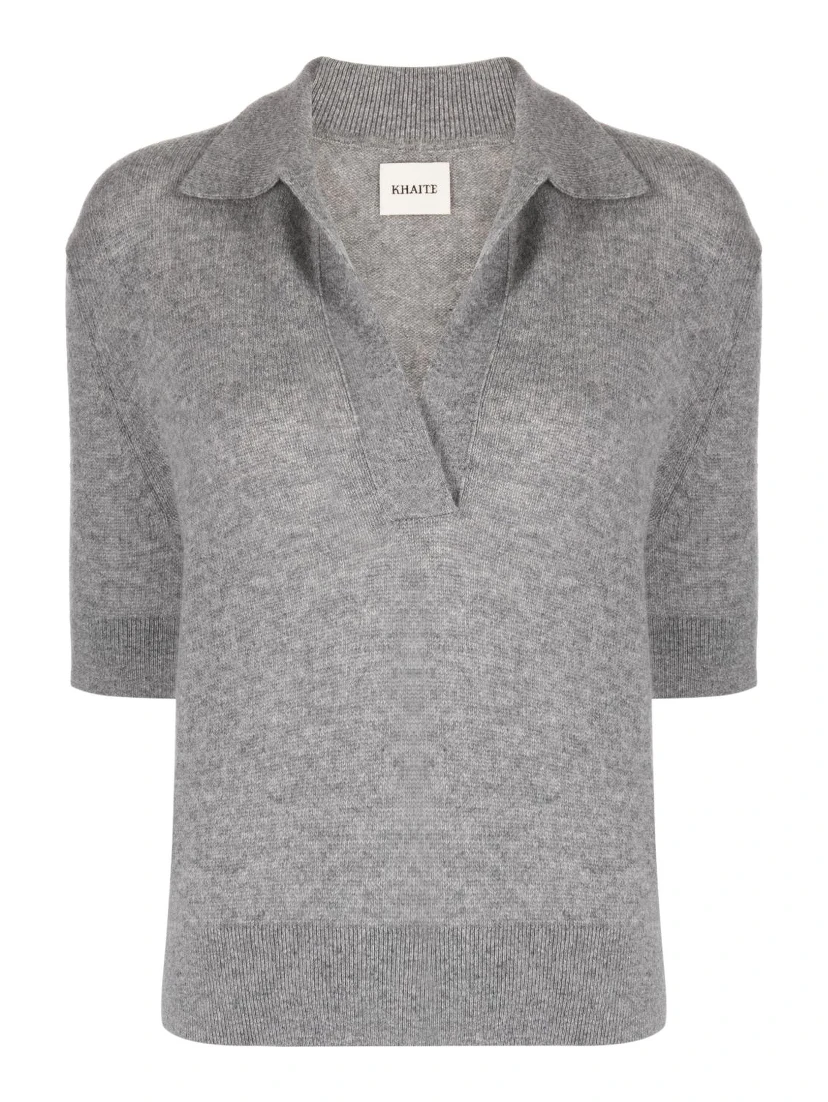 KHAITE T-shirts and Polos Grey