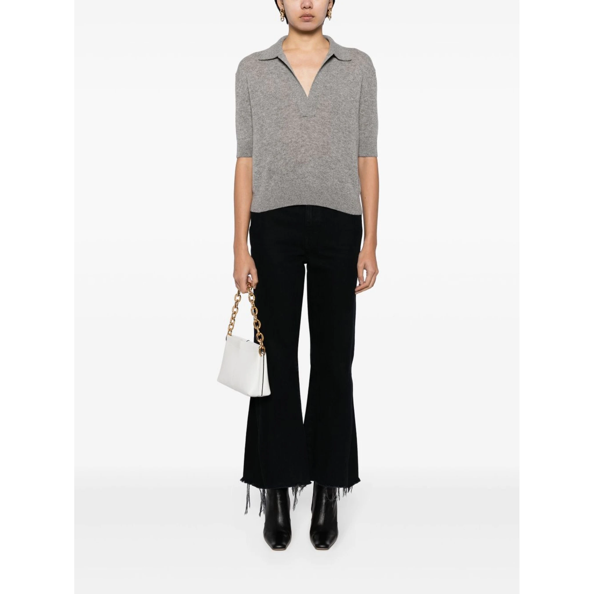 KHAITE T-shirts and Polos Grey