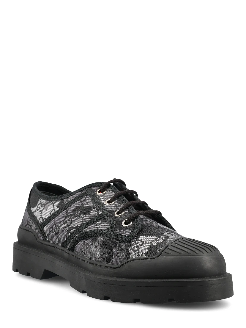 Lace-up shoe in GG canvas