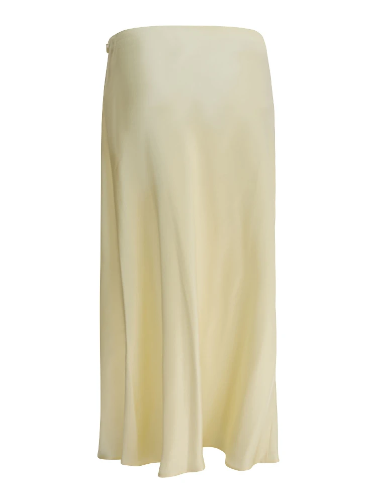 Satin midi skirt alternative