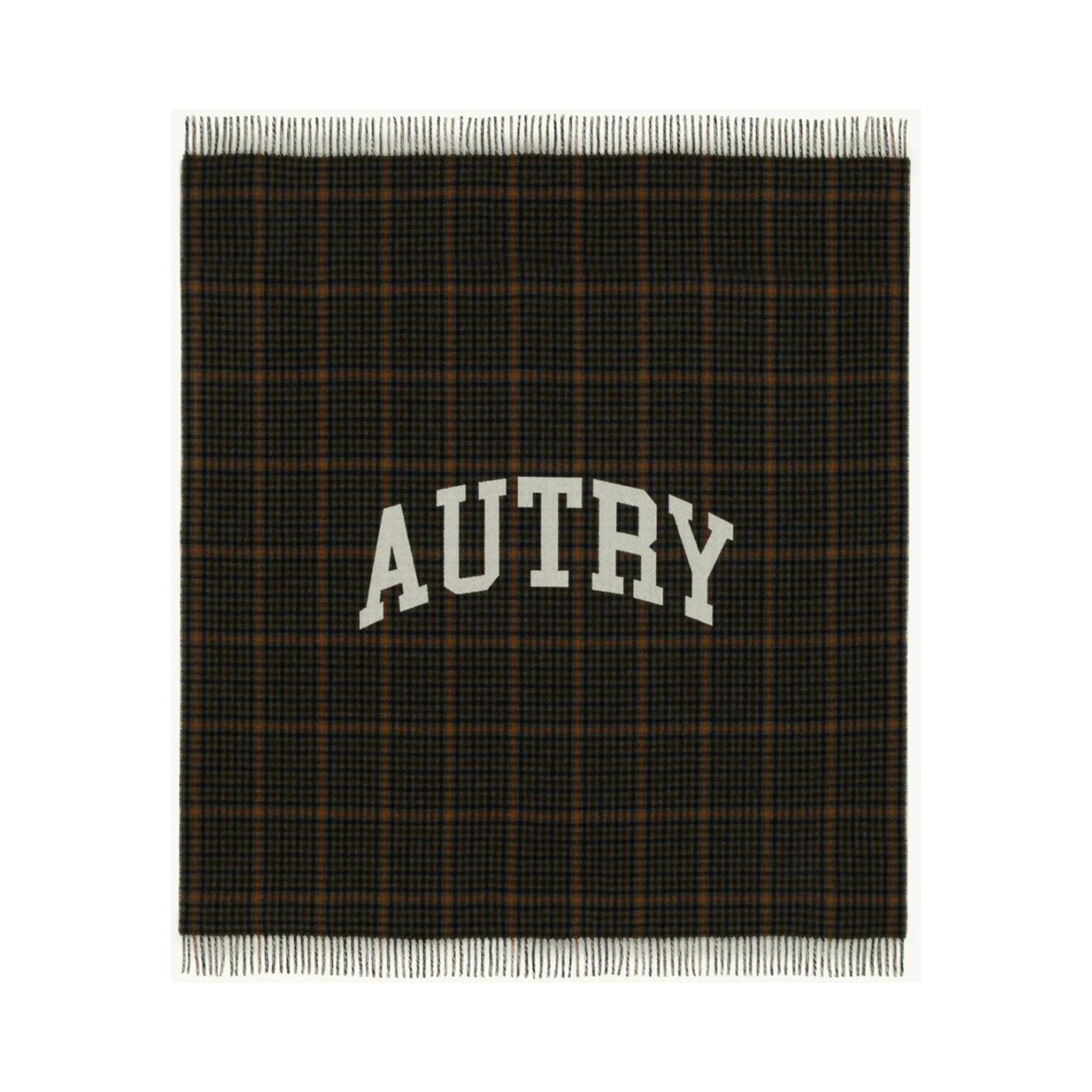 Coperta Check Con Maxi Logo Unisex