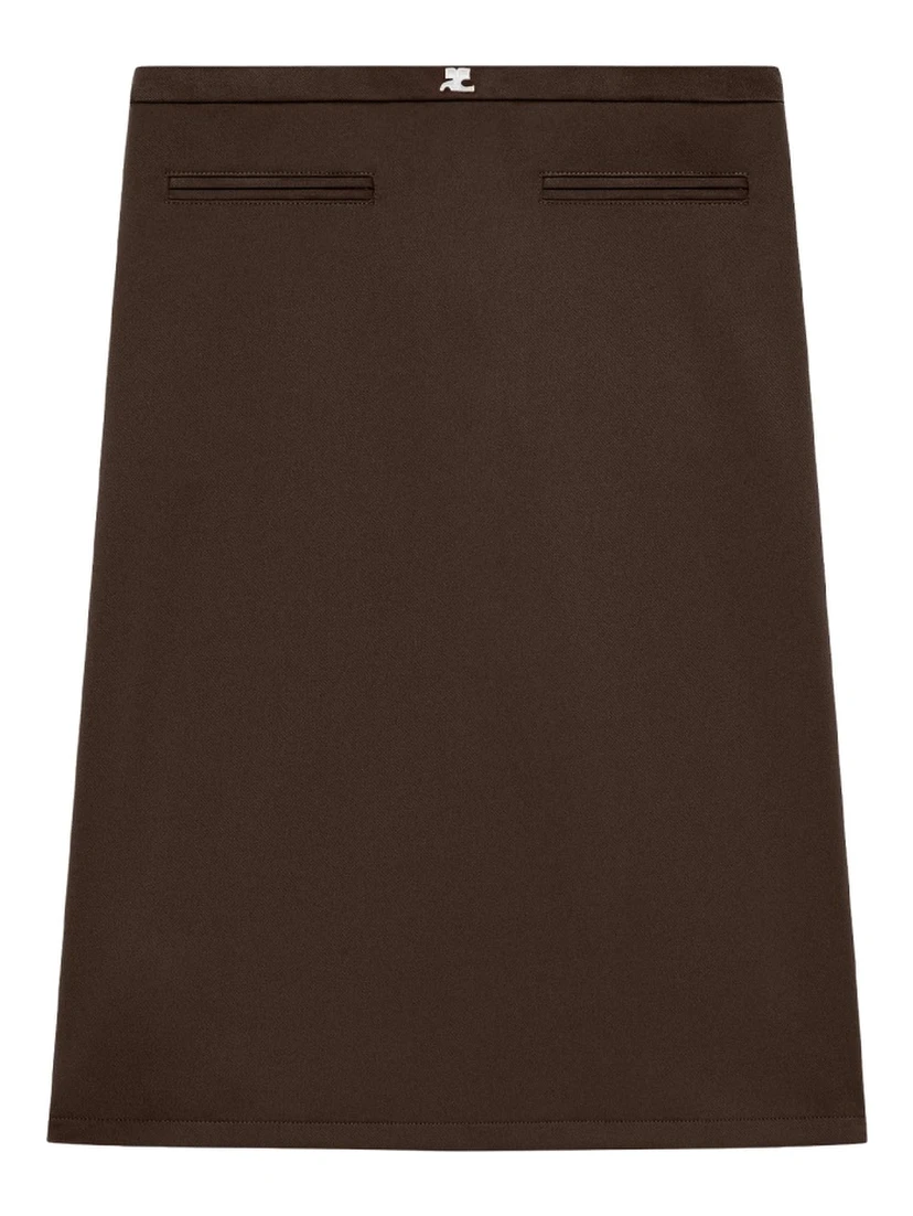 MIDI SKIRT WITH LOGO