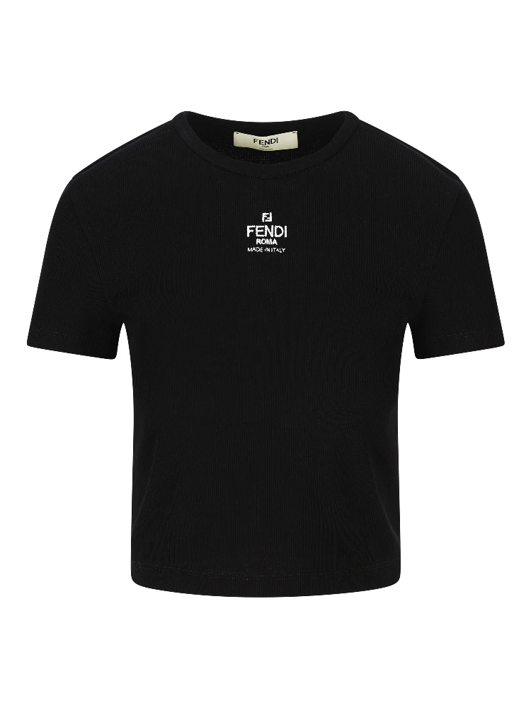 Fendi T-shirts and Polos Black