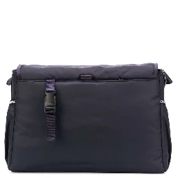 Blue Crossbody Mummy Bag in Nylon Baby