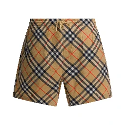 "Check" beach shorts