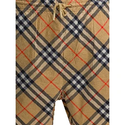 "Check" beach shorts