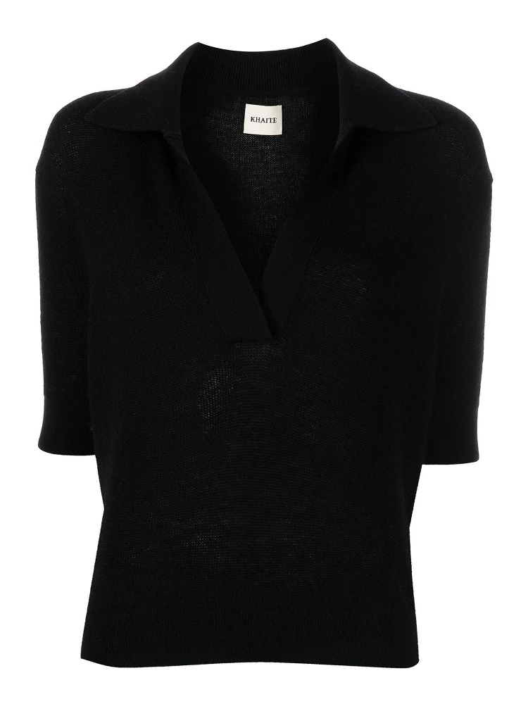 KHAITE T-shirts and Polos Black