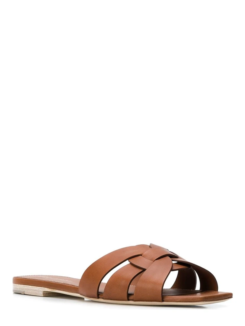 Saint Laurent  Sandals Leather Brown