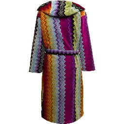 Giacomo Multicolor  Cotton Zig Zag Bathrobe Missoni Home