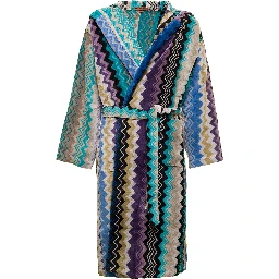 Giacomo Cotton Zig Zag Multicolor Bathrobe Missoni Home
