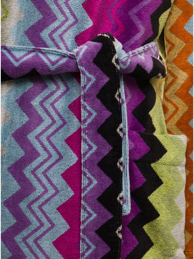 Giacomo Multicolor  Cotton Zig Zag Bathrobe Missoni Home alternative