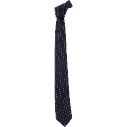 BlueTie with All-Over Polka Dots in Silk Man