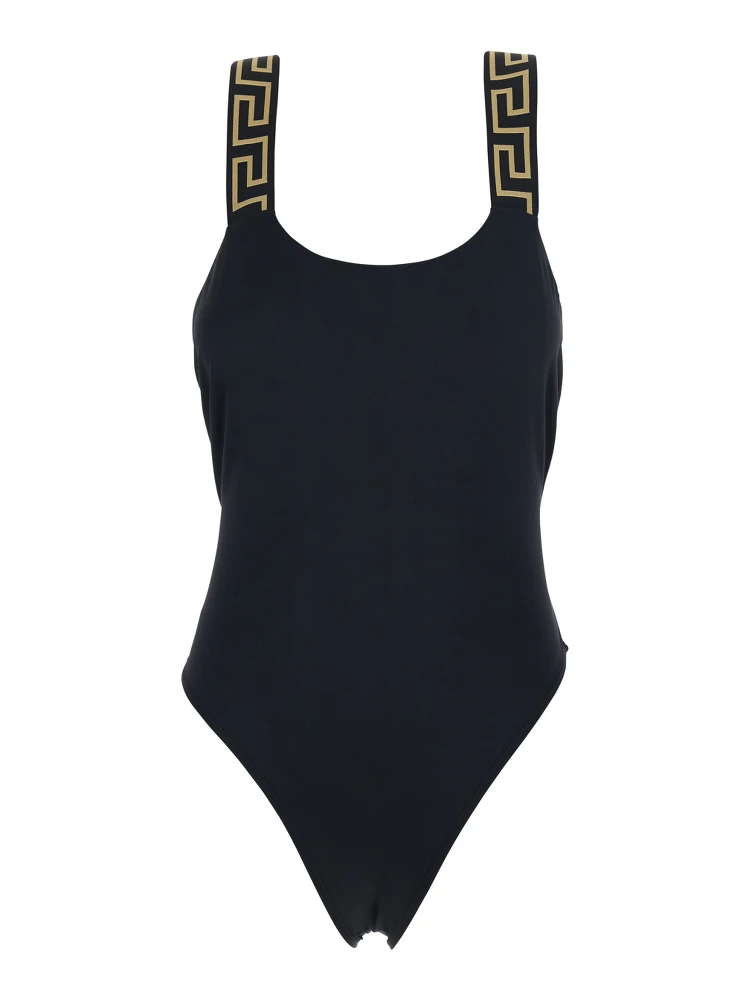 Greca Border one-piece swimsuit