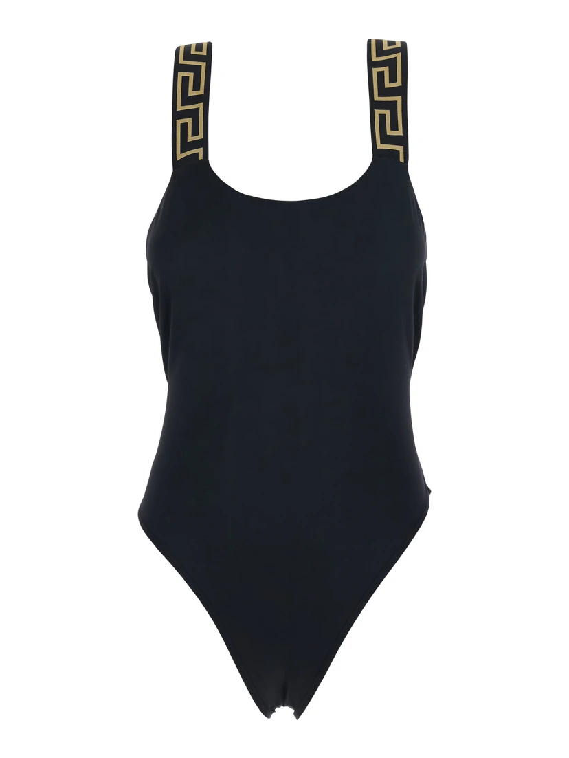Greca Border one-piece swimsuit