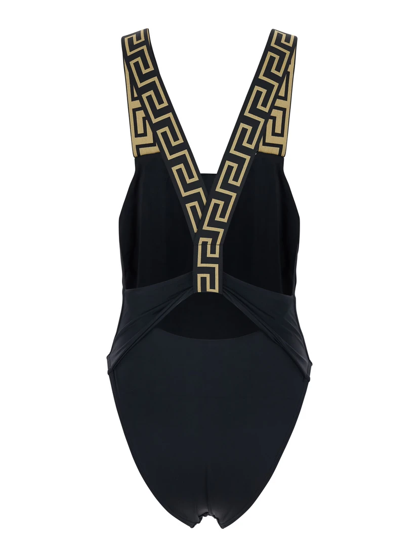 Greca Border one-piece swimsuit
