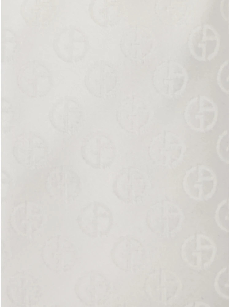 White Tie with All-Over Tonal Logo in Silk Man alternative