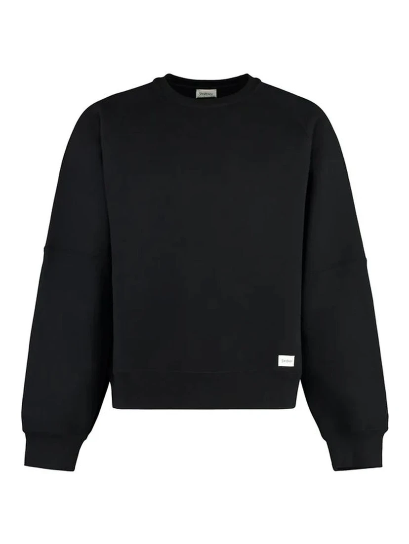Black Cotton Sweatshirt