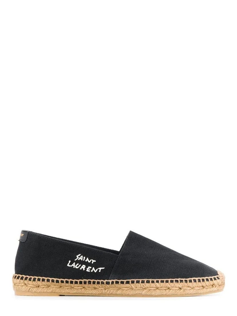 Black Canvas Espadrilles