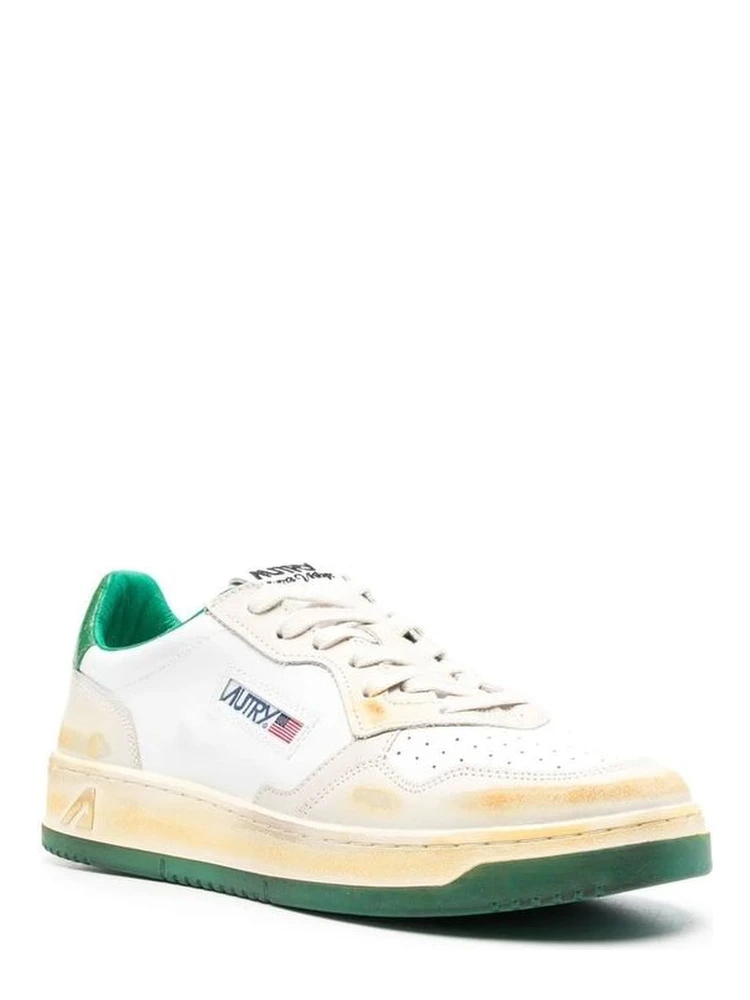 White Leather Low Top Sneakers alternative