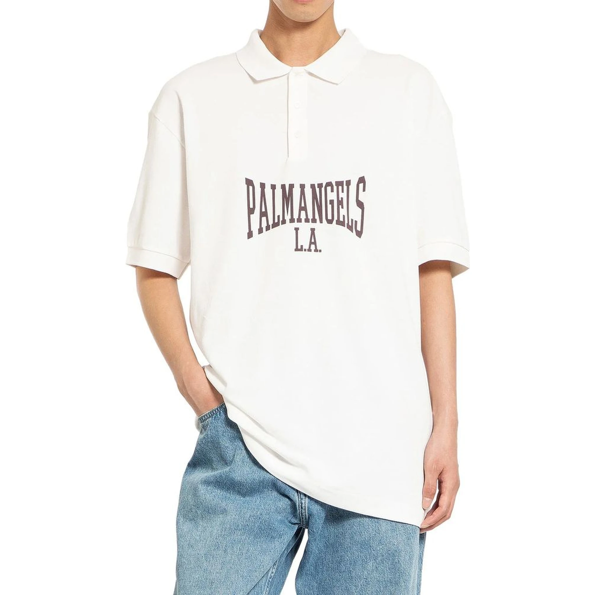 White Cotton Polo Shirt