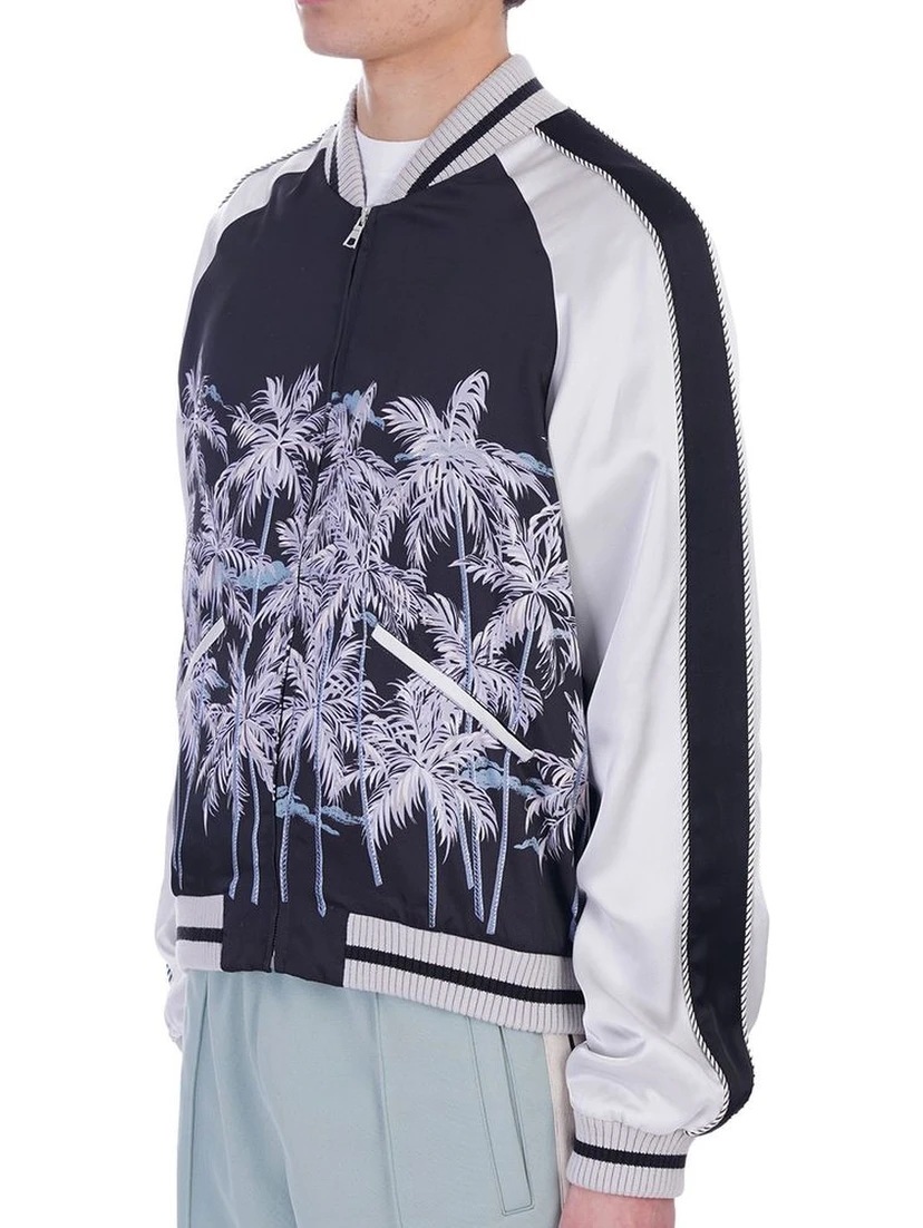 Black Polyester Bomber