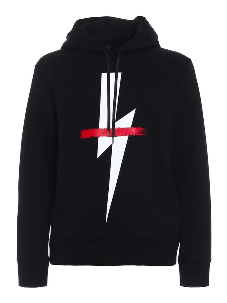 Black Cotton Sweatshirt