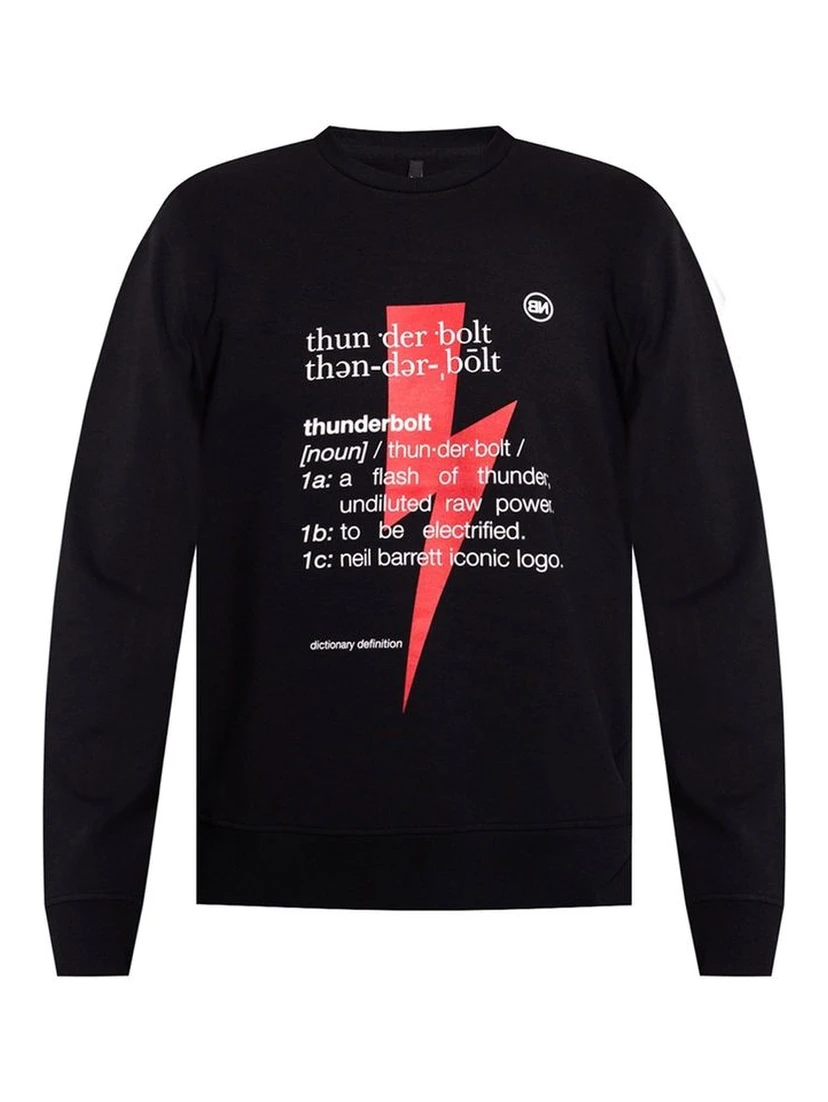 Black Cotton Sweatshirt