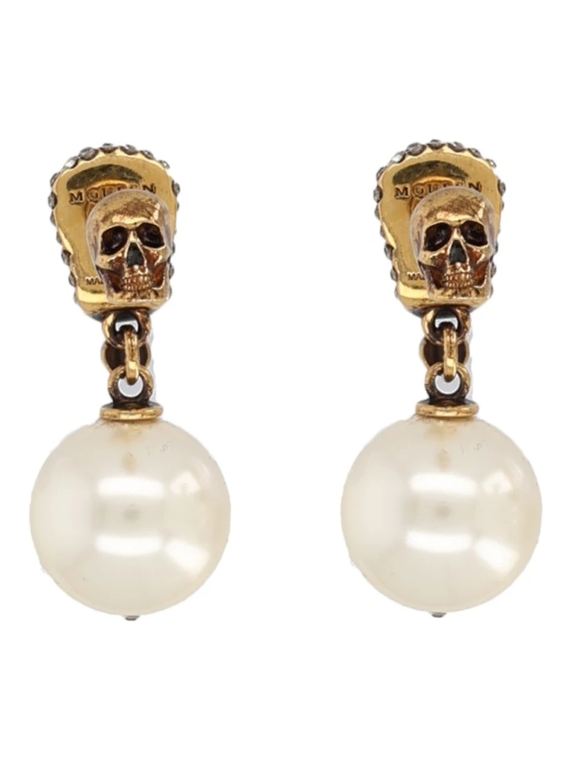 SKULL EARRINGS WITH PAVÉ